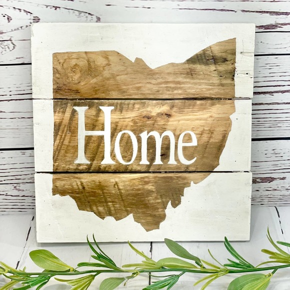unknow Other - JAS Wood Design Pallet Board Style Ohio Home Sign